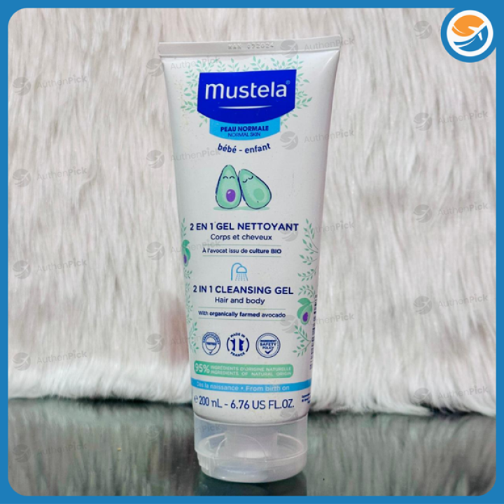 Mustela Baby 2 In 1 Cleansing Gel With Avocado Hair And Body 200ml