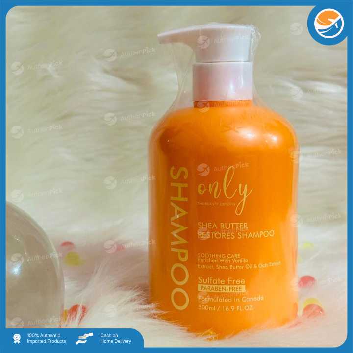 Only The Beauty Experts Shea Butter Restores Shampoo 500ml